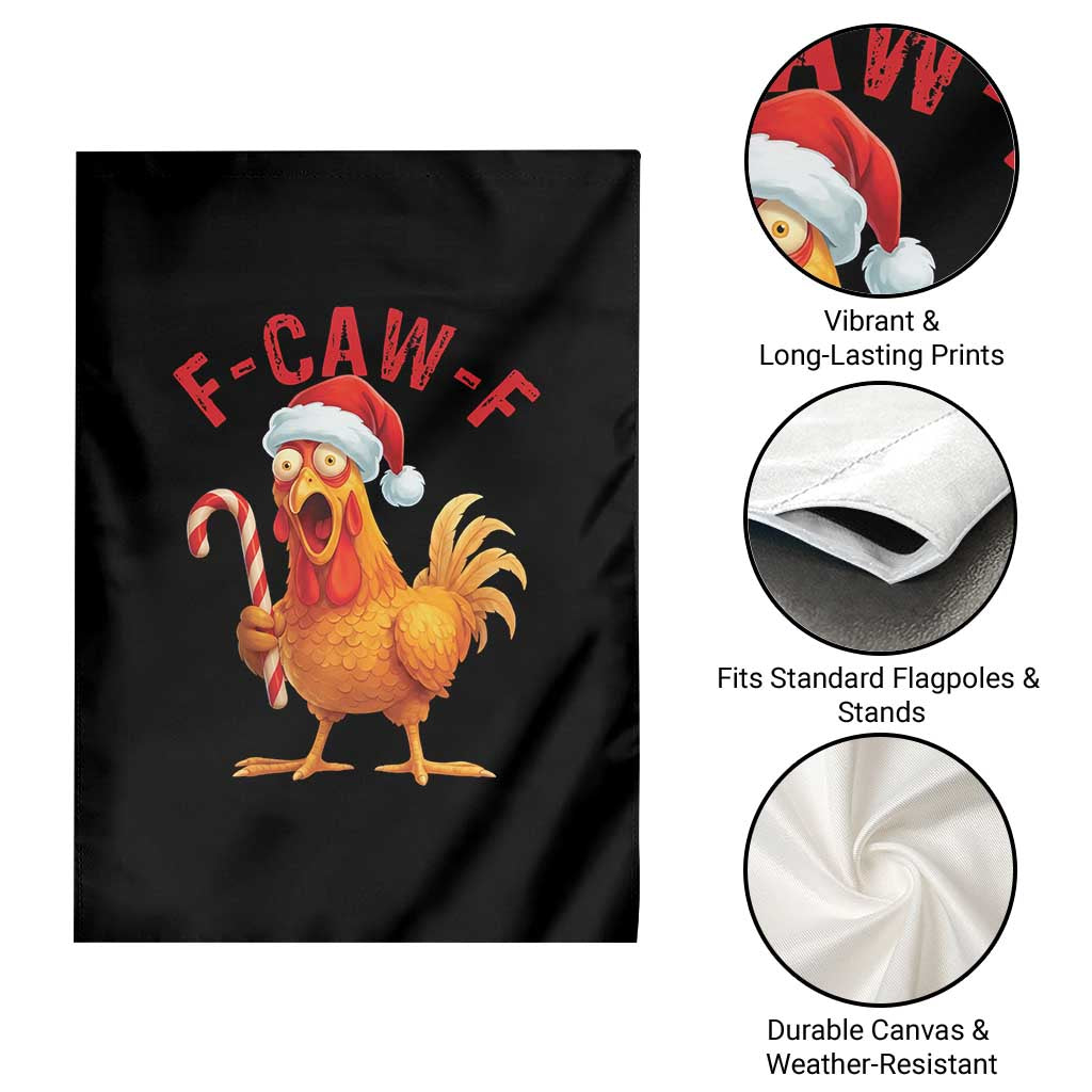 Christmas F Caw F Garden Flag Funny Chicken Meme TS14 Print Your Wear