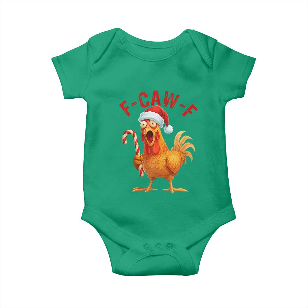 Christmas F Caw F Baby Onesie Funny Chicken Meme TS14 Irish Green Print Your Wear