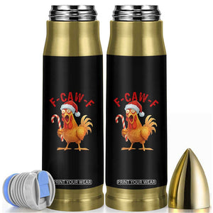 Christmas F Caw F Bullet Tumbler Funny Chicken Meme TS14 Black Print Your Wear