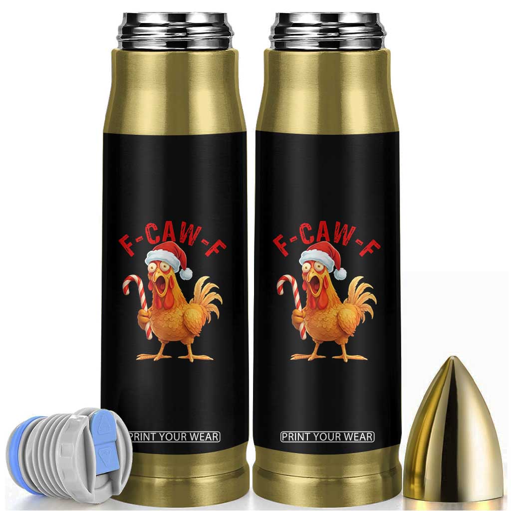 Christmas F Caw F Bullet Tumbler Funny Chicken Meme TS14 Black Print Your Wear