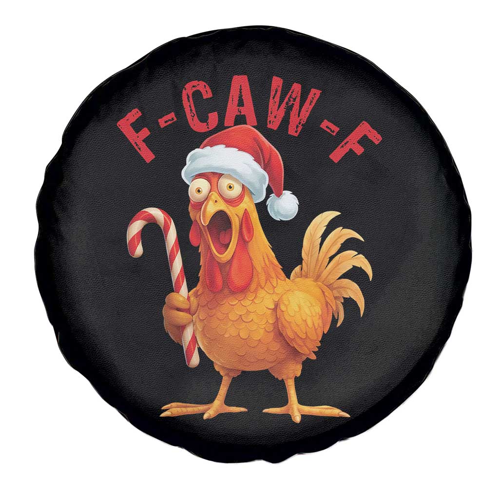 Christmas F Caw F Spare Tire Cover Funny Chicken Meme TS14 Print Your Wear