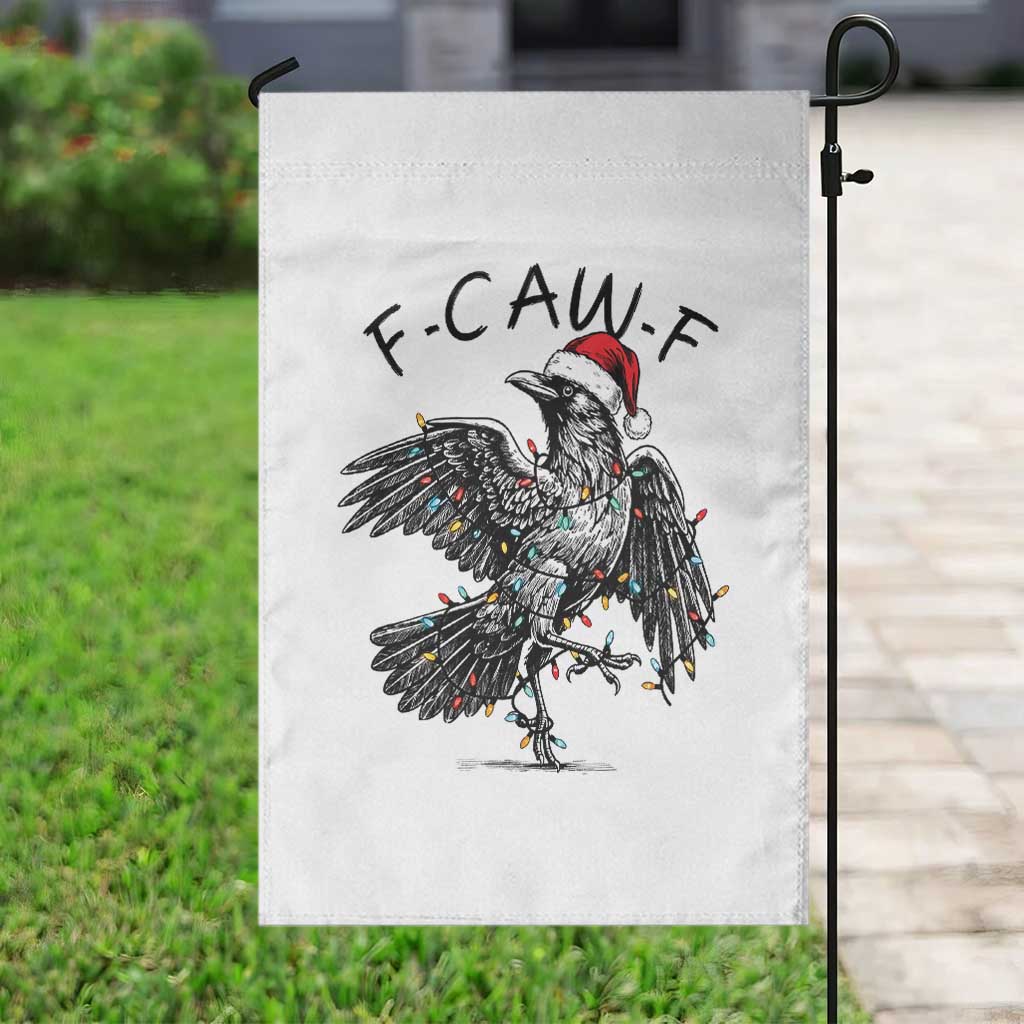 Christmas F Caw F Garden Flag Funny Black Crow Meme TS14 Print Your Wear