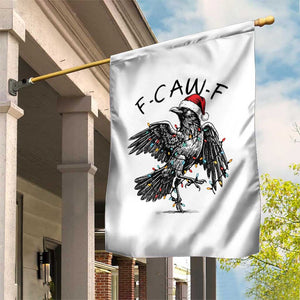 Christmas F Caw F Garden Flag Funny Black Crow Meme TS14 Print Your Wear