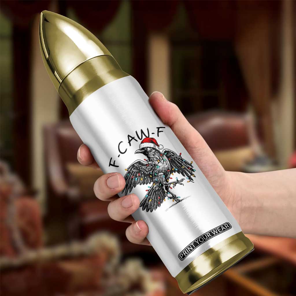 Christmas F Caw F Bullet Tumbler Funny Black Crow Meme TS14 Print Your Wear