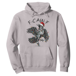 Christmas F Caw F Hoodie Funny Black Crow Meme TS14 Ice Gray Print Your Wear