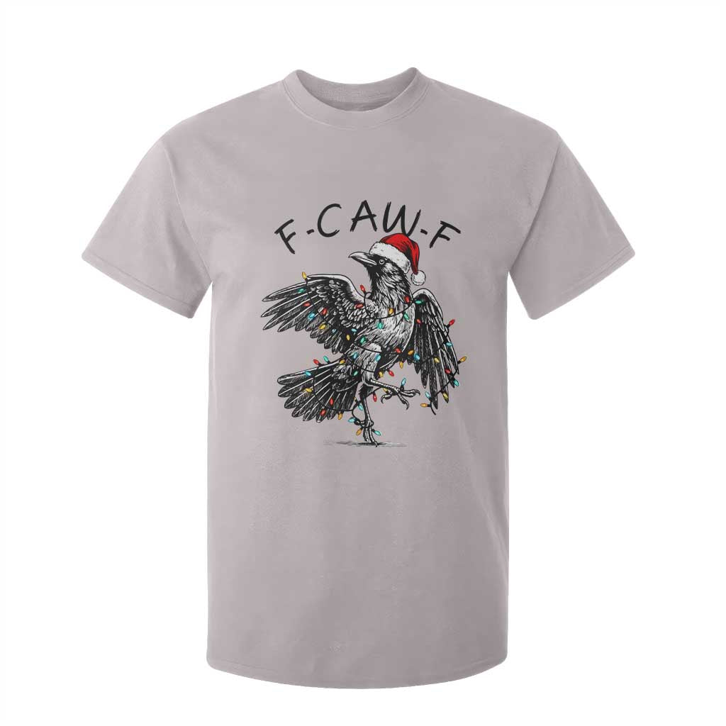 Christmas F Caw F T Shirt For Kid Funny Black Crow Meme TS14 Ice Gray Print Your Wear