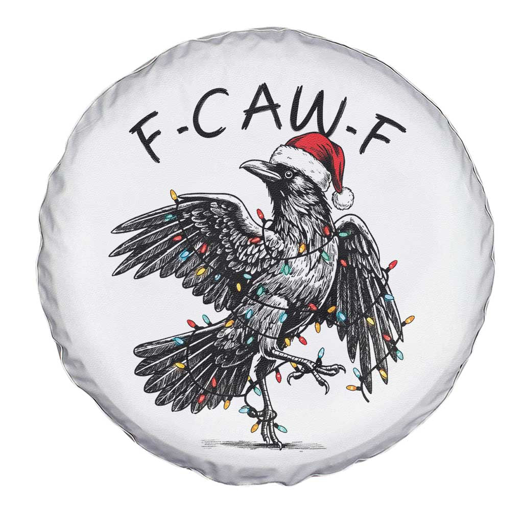 Christmas F Caw F Spare Tire Cover Funny Black Crow Meme TS14 Print Your Wear