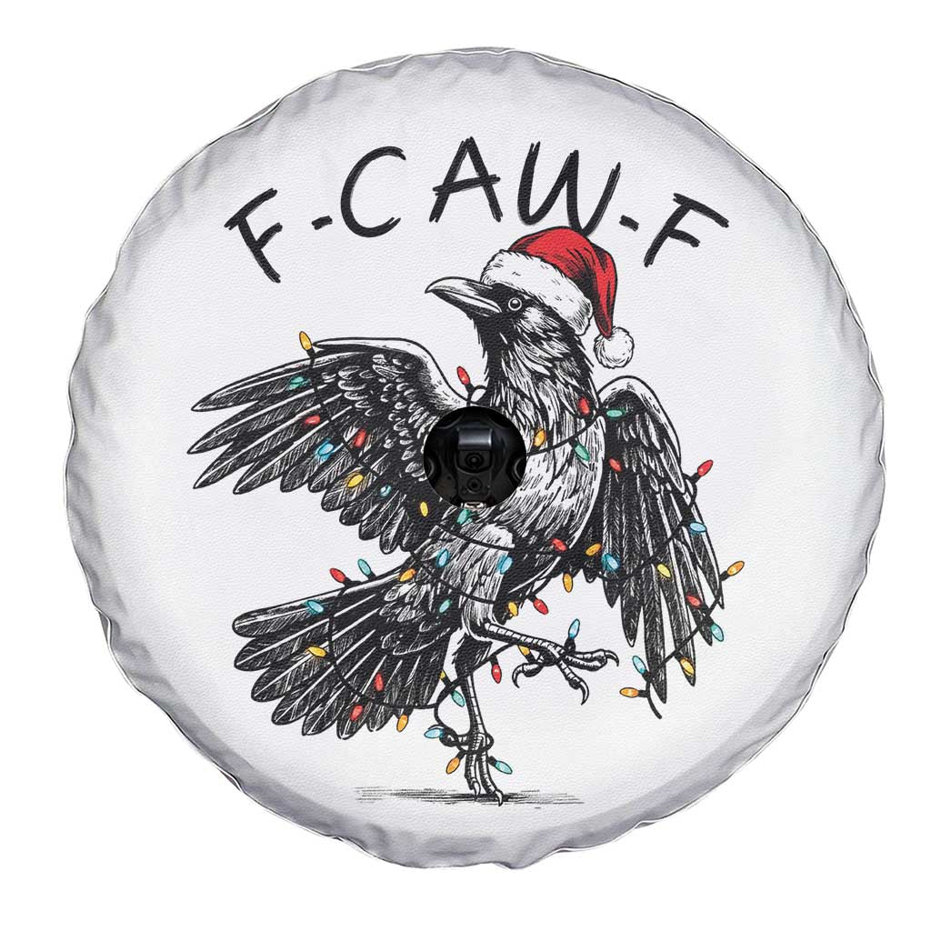 Christmas F Caw F Spare Tire Cover Funny Black Crow Meme TS14 Print Your Wear