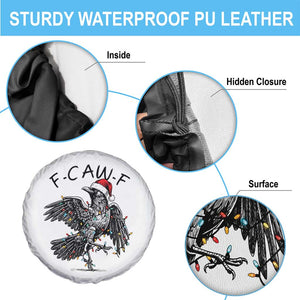 Christmas F Caw F Spare Tire Cover Funny Black Crow Meme TS14 Print Your Wear