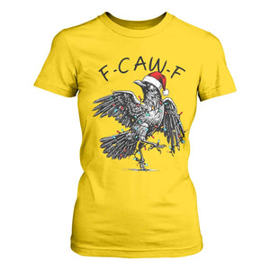 Christmas F Caw F T Shirt For Women Funny Black Crow Meme TS14 Daisy Print Your Wear