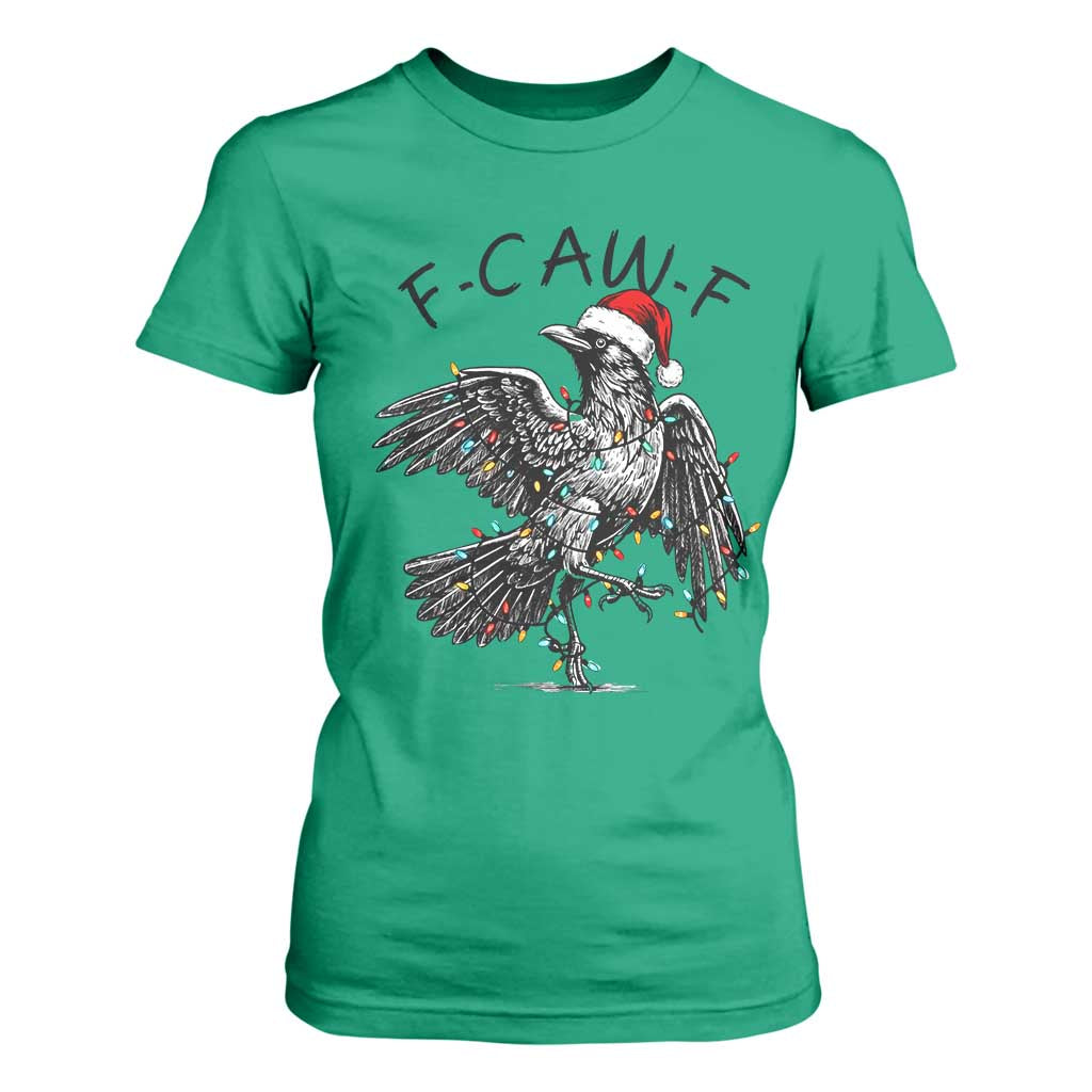 Christmas F Caw F T Shirt For Women Funny Black Crow Meme TS14 Irish Green Print Your Wear
