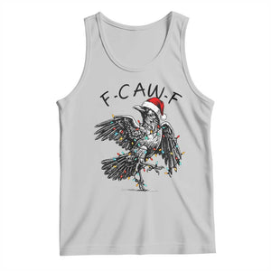 Christmas F Caw F Tank Top Funny Black Crow Meme TS14 Ash Print Your Wear