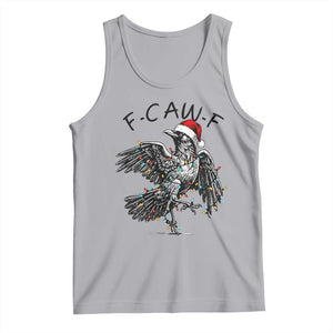 Christmas F Caw F Tank Top Funny Black Crow Meme TS14 Athletic Heather Print Your Wear