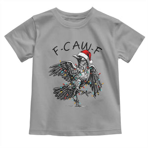 Christmas F Caw F Toddler T Shirt Funny Black Crow Meme TS14 Sport Gray Print Your Wear