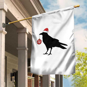 Christmas F Caw F Garden Flag Funny Black Crow Merry Xmas TS14 Print Your Wear