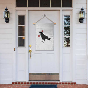 Christmas F Caw F Garden Flag Funny Black Crow Merry Xmas TS14 Print Your Wear