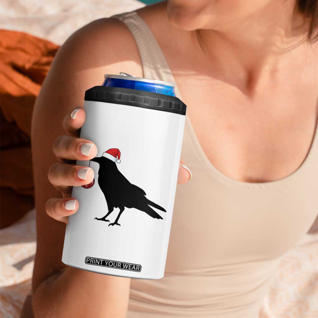 Christmas F Caw F 4 in 1 Can Cooler Tumbler Funny Black Crow Merry Xmas TS14 Print Your Wear