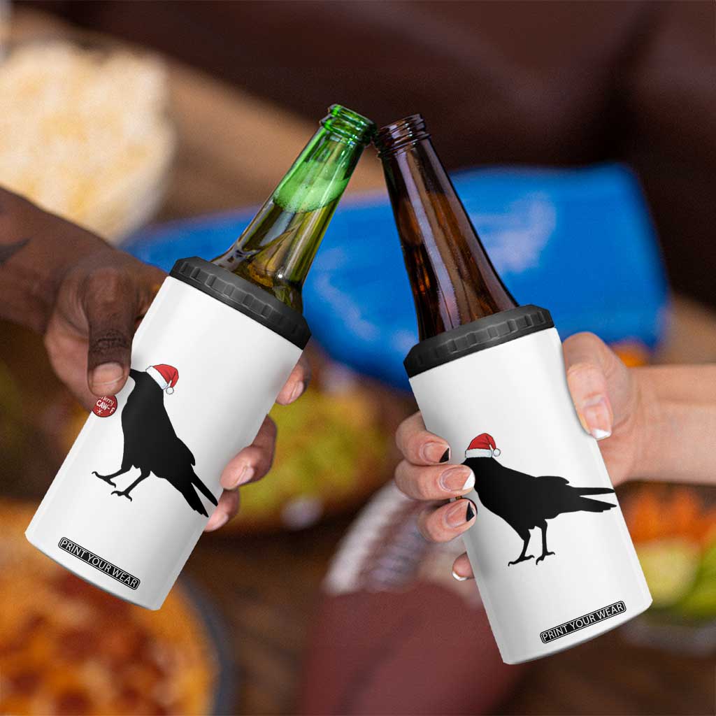Christmas F Caw F 4 in 1 Can Cooler Tumbler Funny Black Crow Merry Xmas TS14 Print Your Wear