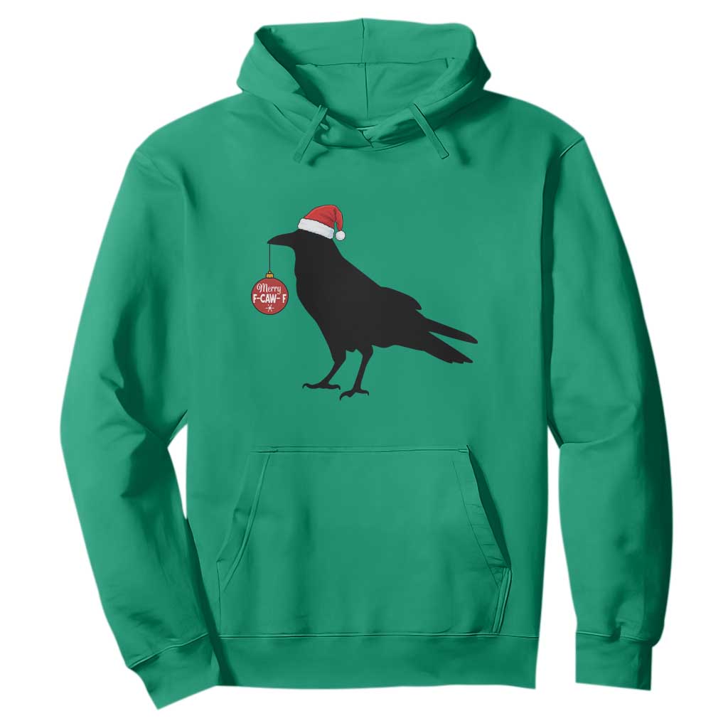 Christmas F Caw F Hoodie Funny Black Crow Merry Xmas TS14 Irish Green Print Your Wear