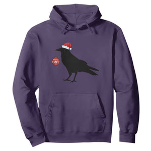 Christmas F Caw F Hoodie Funny Black Crow Merry Xmas TS14 Purple Print Your Wear