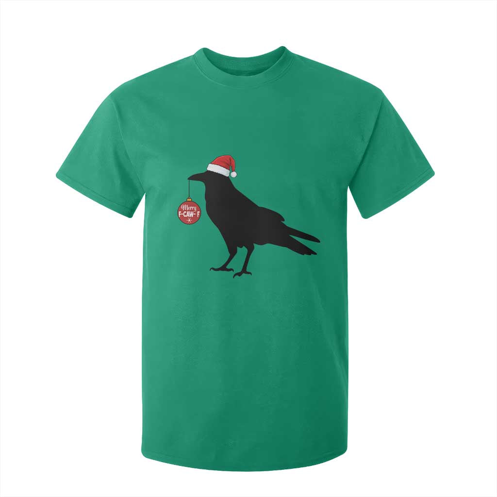 Christmas F Caw F T Shirt For Kid Funny Black Crow Merry Xmas TS14 Irish Green Print Your Wear