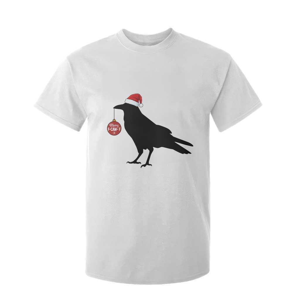 Christmas F Caw F T Shirt For Kid Funny Black Crow Merry Xmas TS14 White Print Your Wear