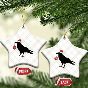 Christmas F Caw F Ceramic Ornament Funny Black Crow Merry Xmas TS14 Print Your Wear
