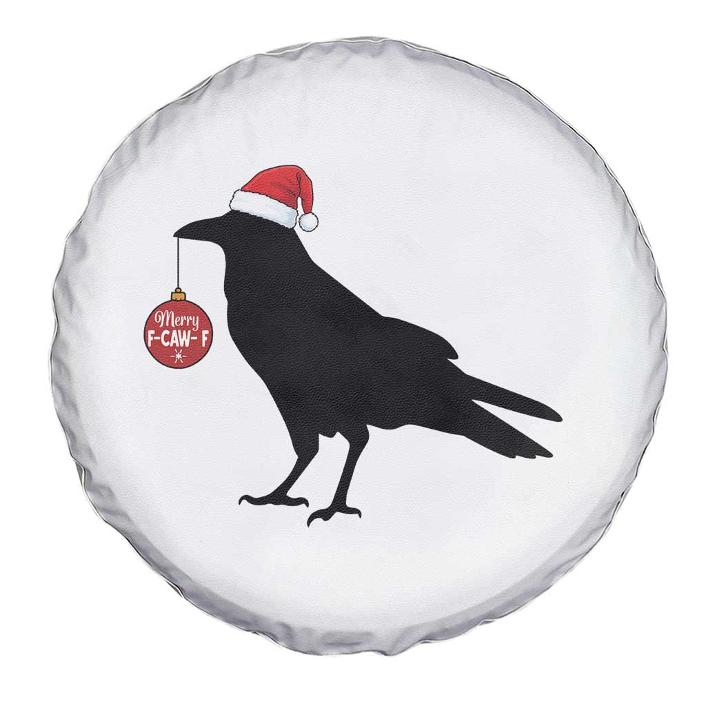 Christmas F Caw F Spare Tire Cover Funny Black Crow Merry Xmas TS14 Print Your Wear