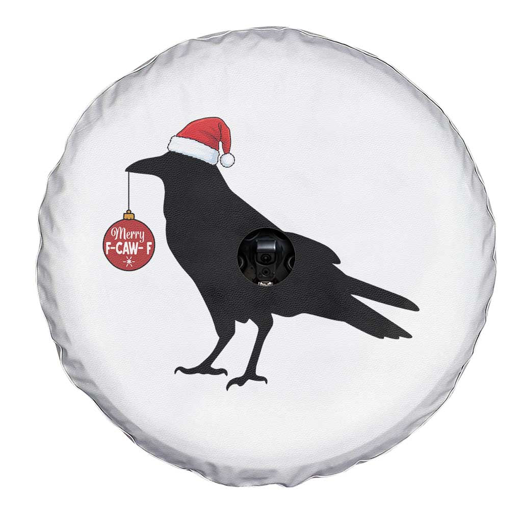 Christmas F Caw F Spare Tire Cover Funny Black Crow Merry Xmas TS14 Print Your Wear
