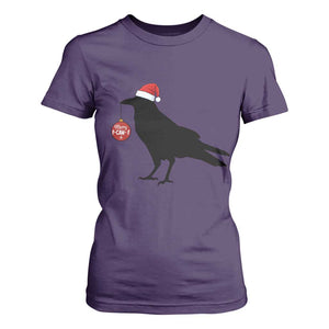Christmas F Caw F T Shirt For Women Funny Black Crow Merry Xmas TS14 Purple Print Your Wear