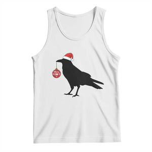 Christmas F Caw F Tank Top Funny Black Crow Merry Xmas TS14 White Print Your Wear