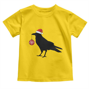 Christmas F Caw F Toddler T Shirt Funny Black Crow Merry Xmas TS14 Daisy Print Your Wear