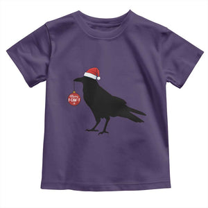 Christmas F Caw F Toddler T Shirt Funny Black Crow Merry Xmas TS14 Purple Print Your Wear