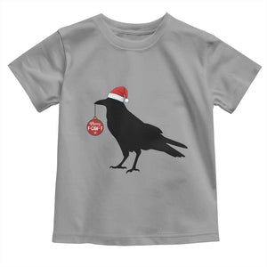 Christmas F Caw F Toddler T Shirt Funny Black Crow Merry Xmas TS14 Sport Gray Print Your Wear