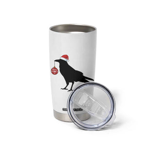 Christmas F Caw F Tumbler Cup Funny Black Crow Merry Xmas TS14 Print Your Wear