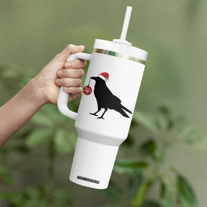 Christmas F Caw F Tumbler With Handle Funny Black Crow Merry Xmas TS14 Print Your Wear