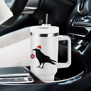 Christmas F Caw F Tumbler With Handle Funny Black Crow Merry Xmas TS14 Print Your Wear
