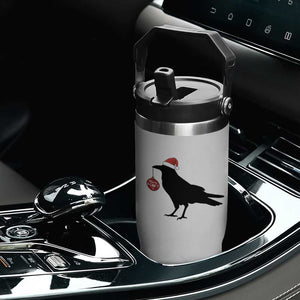 Christmas F Caw F Flip Straw Tumbler Funny Black Crow Merry Xmas TS14 Print Your Wear