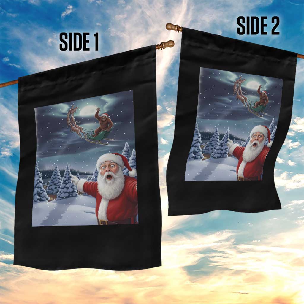 Funny Santa With Bigfoot Selfie Christmas Garden Flag TS14 Print Your Wear