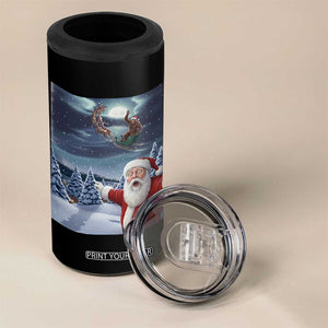 Funny Santa With Bigfoot Selfie Christmas 4 in 1 Can Cooler Tumbler TS14 Print Your Wear