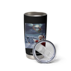 Funny Santa With Bigfoot Selfie Christmas Tumbler Cup TS14 Print Your Wear