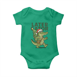 Funny Alligator Christmas Baby Onesie Lator Gator TS14 Irish Green Print Your Wear