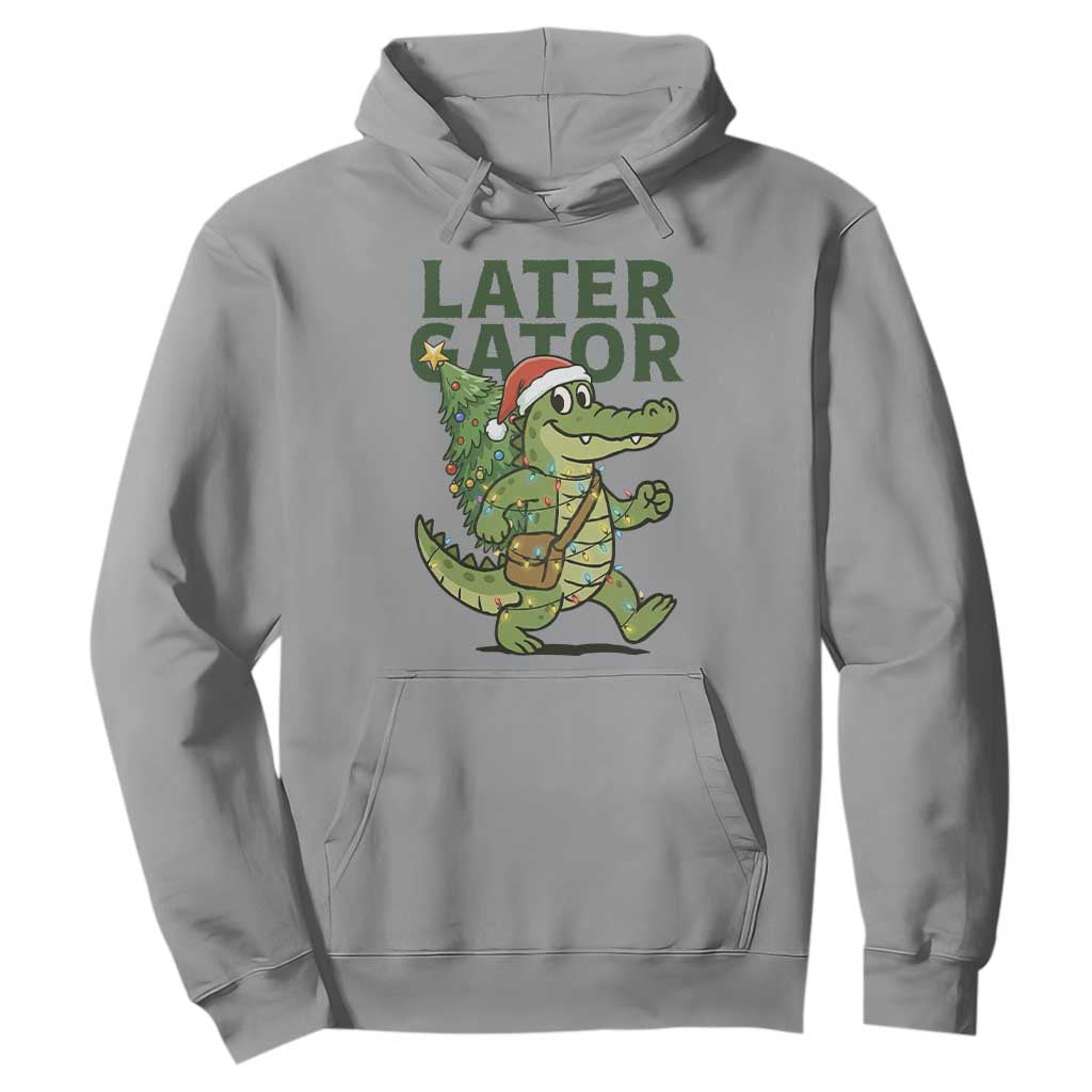 Funny Alligator Christmas Hoodie Lator Gator TS14 Sport Gray Print Your Wear