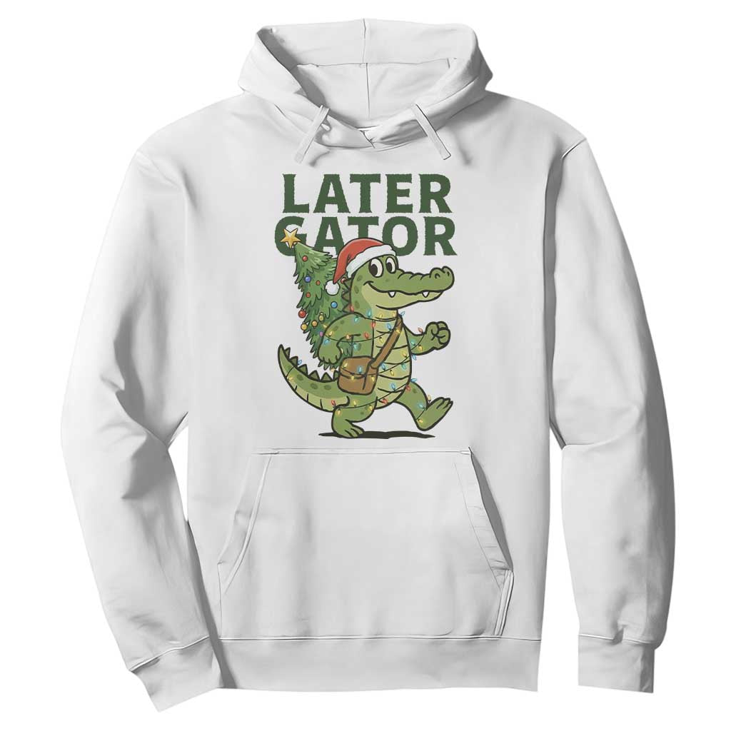 Funny Alligator Christmas Hoodie Lator Gator TS14 White Print Your Wear