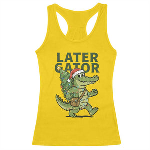 Funny Alligator Christmas Racerback Tank Top Lator Gator TS14 Daisy Print Your Wear