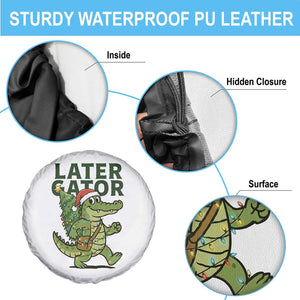 Funny Alligator Christmas Spare Tire Cover Lator Gator TS14 Print Your Wear