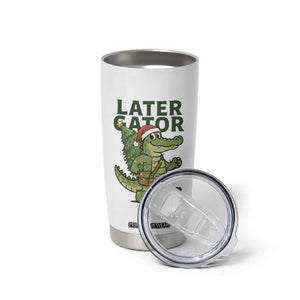 Funny Alligator Christmas Tumbler Cup Lator Gator TS14 Print Your Wear
