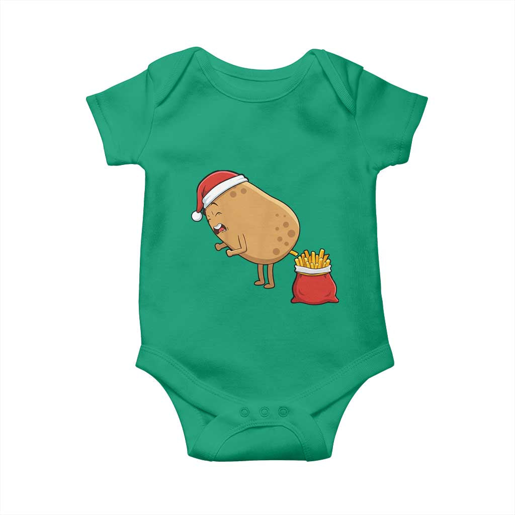 Funny French Fries Christmas Baby Onesie Potato Food Eaters TS14 Irish Green Print Your Wear