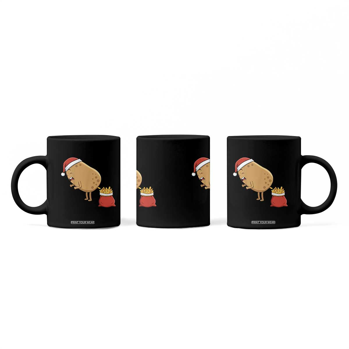 Funny French Fries Christmas Coffee Mug Potato Food Eaters TS14 Print Your Wear