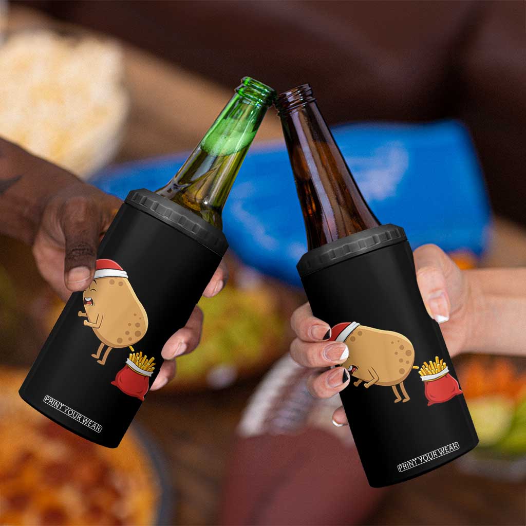 Funny French Fries Christmas 4 in 1 Can Cooler Tumbler Potato Food Eaters TS14 Print Your Wear